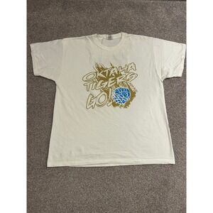 Jerzees Oktaha Tigers T-Shirt Mens XL Cream Excellent Sonic Drive-In Graphic
